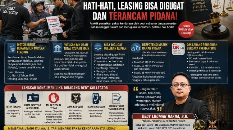 Dedy Luqman Hakim: Jangan Serahkan Kendaraan Karena Intimidasi Debt Collector