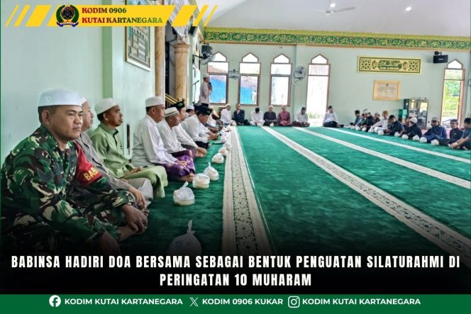 
Babinsa Hadiri Doa Bersama Sebagai Bentuk Penguatan Silaturahmi Di Peringatan 10 Muharam