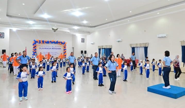 Merangkai Bahagia Dengan Anak-Anak TK Angkasa, Olahraga Bersama HUT Ke-38 Yasarini Penuh Keceriaan di Lanud Sjamsudin Noor