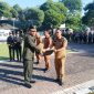 Kasdim 0820/Probolinggo Mayor Caj Aminudin Abadi Hadiri Upacara Hari Ulang Tahun Bhayangkara Ke 80