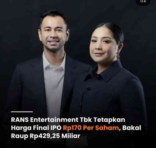 RANS Resmi Buka Masa IPO, Investor Dihadapkan pada Valuasi Premium dan Ujian Growth Story