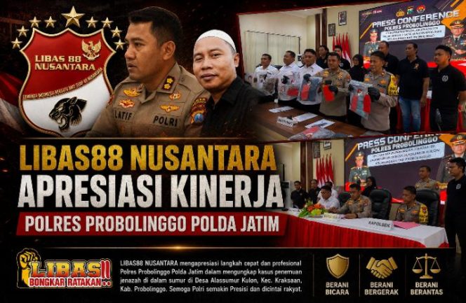 
LIBAS88 Nusantara Apresiasi Kinerja Polres Probolinggo Ungkap Kasus Pembunuhan Berencana Kurang dari 24 Jam