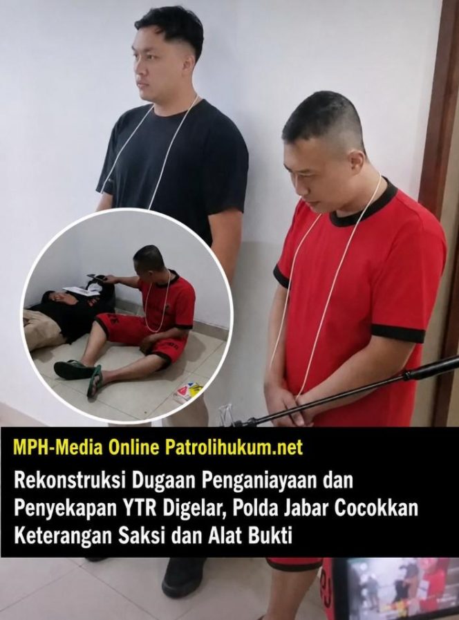 
Rekonstruksi Kasus Dugaan Penganiayaan dan Penyekapan YTR Digelar, Polda Jabar Cocokkan Keterangan Tersangka dan Saksi