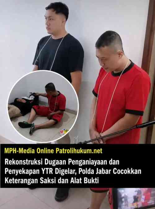 Rekonstruksi Kasus Dugaan Penganiayaan dan Penyekapan YTR Digelar, Polda Jabar Cocokkan Keterangan Tersangka dan Saksi