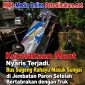 Kecelakaan Maut Nyaris Terjadi, Bus Sugeng Rahayu Masuk Sungai di Jembatan Paron Setelah Bertabrakan dengan Truk Kecelakaan Maut Nyaris Terjadi, Bus Sugeng Rahayu Masuk Sungai di Jembatan Paron Setelah Bertabrakan dengan Truk