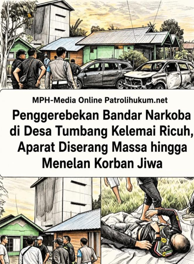 
Penggerebekan Bandar Narkoba di Desa Tumbang Kelemai Ricuh, Aparat Diserang Massa hingga Menelan Korban Jiwa