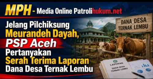 Jelang Pilchiksung Meurandeh Dayah, PSP Aceh Pertanyakan Serah Terima Laporan Dana Desa Ternak Lembu Jelang Pilchiksung Meurandeh Dayah, PSP Aceh Pertanyakan Serah Terima Laporan Dana Desa Ternak Lembu