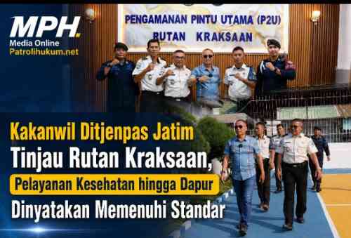 Kakanwil Ditjenpas Jatim Tinjau Rutan Kraksaan, Pelayanan Kesehatan hingga Dapur Dinyatakan Memenuhi Standar Kakanwil Ditjenpas Jatim Tinjau Rutan Kraksaan, Pelayanan Kesehatan hingga Dapur Dinyatakan Memenuhi Standar