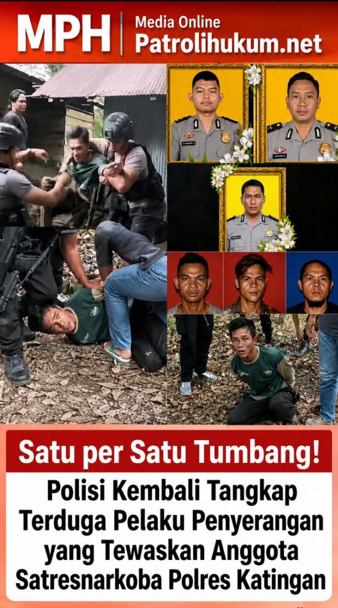 
Satu per Satu Tumbang! Polisi Kembali Tangkap Terduga Pelaku Penyerangan yang Tewaskan Anggota Satresnarkoba Polres Katingan