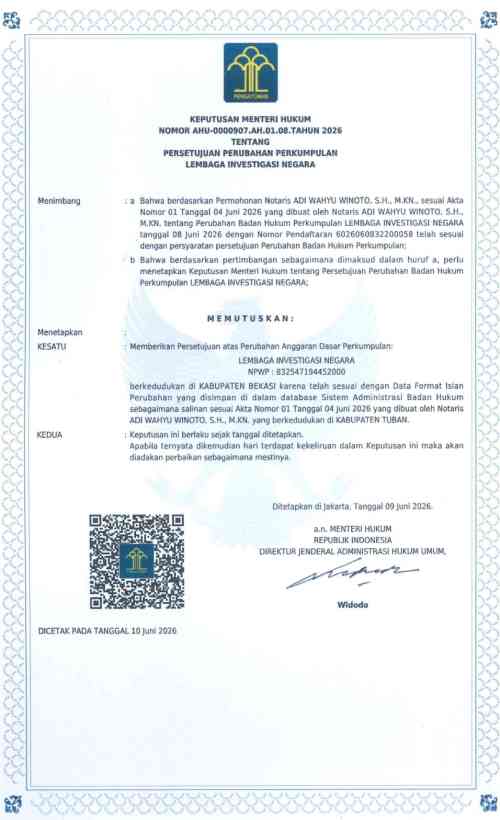 AHU PERUBAHAN LIN HASIL MUBESLUB SURABAYA RESMI TERBIT, DPD Bilang : OKNUM PEMBUAT GADUH HARUS HENTIKAN FITNAH AHU PERUBAHAN LIN HASIL MUBESLUB SURABAYA RESMI TERBIT, DPD Bilang : OKNUM PEMBUAT GADUH HARUS HENTIKAN FITNAH