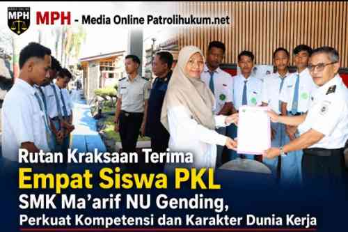 Rutan Kraksaan Terima Empat Siswa PKL SMK Ma'arif NU Gending, Perkuat Kompetensi dan Karakter Dunia Kerja