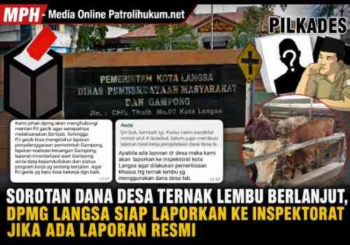 Sorotan Dana Desa Ternak Lembu Berlanjut, DPMG Langsa Siap Laporkan ke Inspektorat Jika Ada Laporan Resmi