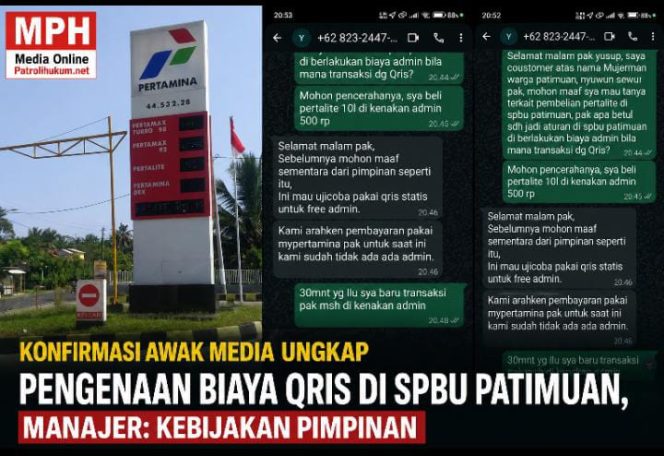 
Konfirmasi Awak Media Ungkap Pengenaan Biaya QRIS di SPBU Patimuan, Manajer: Kebijakan Pimpinan