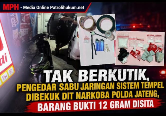 
Tak Berkutik, Pengedar Sabu Jaringan Sistem Tempel Dibekuk Dit Narkoba Polda Jateng, Barang Bukti 12 Gram Disita