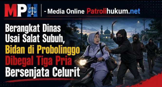 
Berangkat Dinas Usai Salat Subuh, Bidan di Probolinggo Dibegal Tiga Pria Bersenjata Celurit