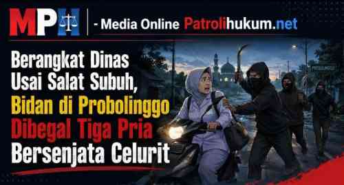Berangkat Dinas Usai Salat Subuh, Bidan di Probolinggo Dibegal Tiga Pria Bersenjata Celurit Berangkat Dinas Usai Salat Subuh, Bidan di Probolinggo Dibegal Tiga Pria Bersenjata Celurit