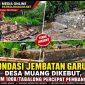 Pondasi Jembatan Garuda Desa Muang Dikebut, Kodim 1008/Tabalong Percepat Pembangunan