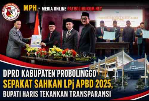 DPRD Kabupaten Probolinggo Sepakat Sahkan LPj APBD 2025, Bupati Haris Tekankan Transparansi DPRD Kabupaten Probolinggo Sepakat Sahkan LPj APBD 2025, Bupati Haris Tekankan Transparansi