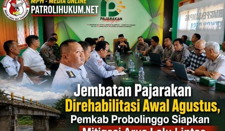 Jembatan Pajarakan Direhabilitasi Awal Agustus, Pemkab Probolinggo Siapkan Mitigasi Arus Lalu Lintas