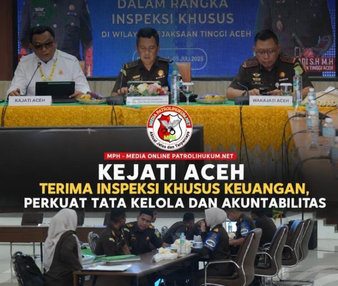 
Kejati Aceh Terima Inspeksi Khusus Keuangan, Perkuat Tata Kelola dan Akuntabilitas
