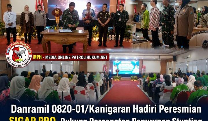Danramil 0820-01/Kanigaran Hadiri Peresmian SIGAP PRO, Dukung Percepatan Penurunan Stunting