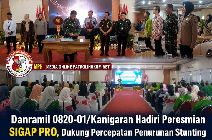 Danramil 0820-01/Kanigaran Hadiri Peresmian SIGAP PRO, Dukung Percepatan Penurunan Stunting