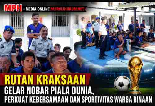 Rutan Kraksaan Gelar Nobar Piala Dunia, Perkuat Kebersamaan dan Sportivitas Warga Binaan Rutan Kraksaan Gelar Nobar Piala Dunia, Perkuat Kebersamaan dan Sportivitas Warga Binaan