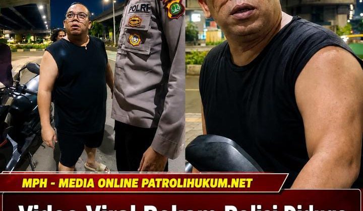 Video Viral Rekam Polisi Diduga Dipukul Pemotor Usai Tegur Lawan Arus