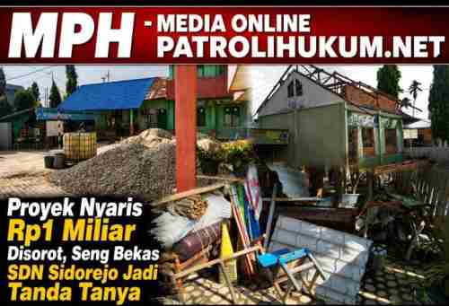 Proyek Nyaris Rp1 Miliar Disorot, Seng Bekas SDN Sidorejo Jadi Tanda Tanya Proyek Nyaris Rp1 Miliar Disorot, Seng Bekas SDN Sidorejo Jadi Tanda Tanya