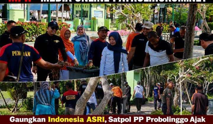 Gaungkan Indonesia ASRI, Satpol PP Probolinggo Ajak Masyarakat Wujudkan Lingkungan Bersih dan Sehat