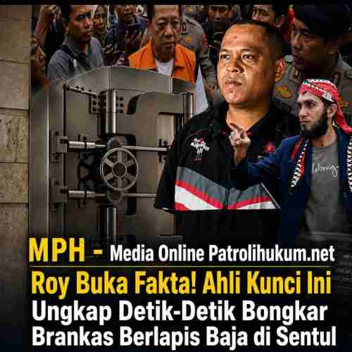 Roy Buka Fakta! Ahli Kunci Ini Ungkap Detik-Detik Bongkar Brankas Berlapis Baja di Sentul