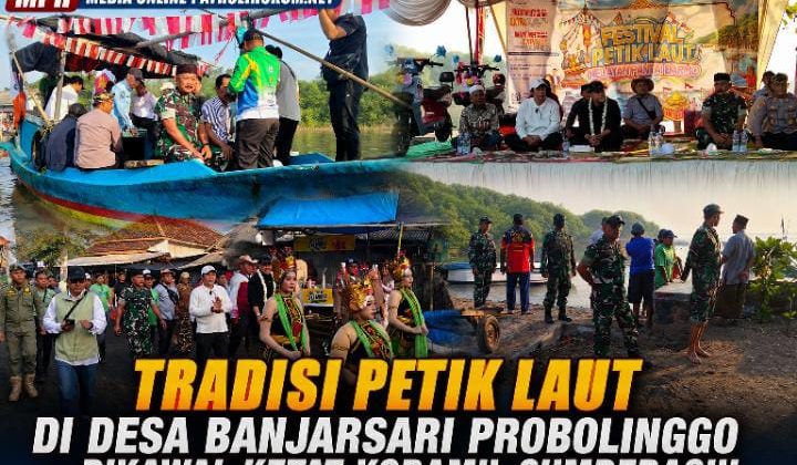 Tradisi Petik Laut di Desa Banjarsari Probolinggo Dikawal Ketat Koramil Sumberasih