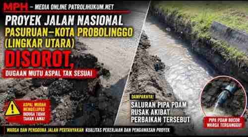 Proyek Jalan Nasional Pasuruan–Probolinggo Kota (Lingkar Utara) Disorot, Dugaan Mutu Aspal Tak Sesuai Proyek Jalan Nasional Pasuruan–Probolinggo Kota (Lingkar Utara) Disorot, Dugaan Mutu Aspal Tak Sesuai