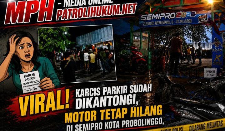 Viral! Karcis Parkir Sudah Dikantongi, Motor Tetap Hilang di Semipro Kota Probolinggo