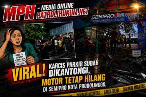 Viral! Karcis Parkir Sudah Dikantongi, Motor Tetap Hilang di Semipro Kota Probolinggo