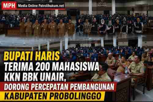 Bupati Haris Terima 200 Mahasiswa KKN BBK Unair, Dorong Percepatan Pembangunan Kabupaten Probolinggo Bupati Haris Terima 200 Mahasiswa KKN BBK Unair, Dorong Percepatan Pembangunan Kabupaten Probolinggo