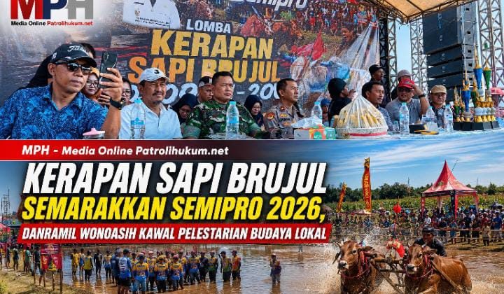Kerapan Sapi Brujul Semarakkan Semipro 2026, Danramil Wonoasih Kawal Pelestarian Budaya Lokal