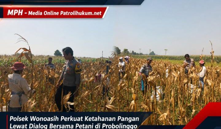 Polsek Wonoasih Perkuat Ketahanan Pangan Lewat Dialog Bersama Petani di Probolinggo