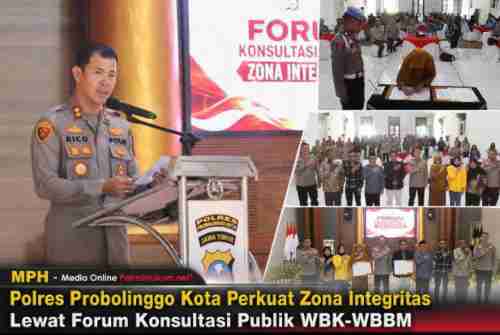 Polres Probolinggo Kota Perkuat Zona Integritas Lewat Forum Konsultasi Publik WBK-WBBM Polres Probolinggo Kota Perkuat Zona Integritas Lewat Forum Konsultasi Publik WBK-WBBM