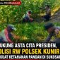 Dukung Asta Cita Presiden, Polisi RW Polsek Kunir Perkuat Ketahanan Pangan di Sukosari
