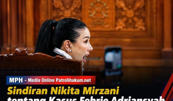 Sindiran Nikita Mirzani tentang Kasus Febrie Adriansyah Viral di Media Sosial