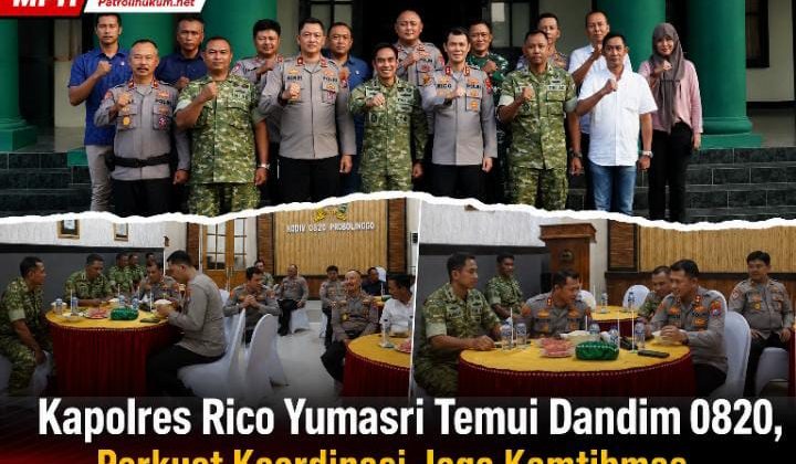 Kapolres Rico Yumasri Temui Dandim 0820, Perkuat Koordinasi Jaga Kamtibmas