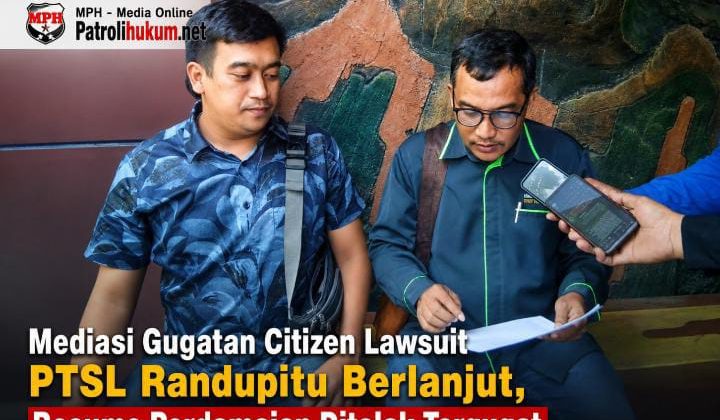 Mediasi Gugatan Citizen Lawsuit PTSL Randupitu Berlanjut, Resume Perdamaian Ditolak Tergugat