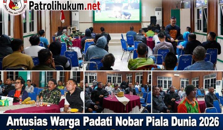 Antusias Warga Padati Nobar Piala Dunia 2026 di Kodim 1008/Tabalong, Doorprize Meriahkan Acara