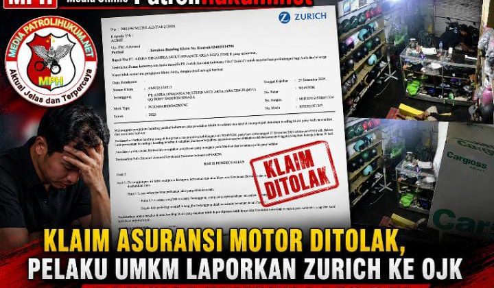 Klaim Asuransi Motor Ditolak, Pelaku UMKM Laporkan Zurich ke OJK dan Siap Tempuh LAPS SJK