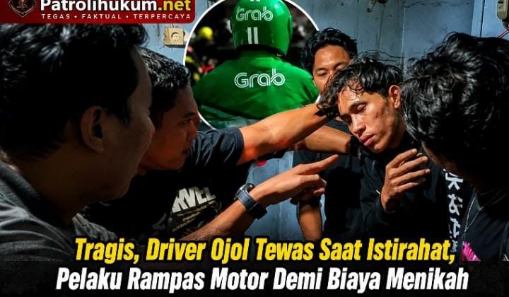 Tragis, Driver Ojol Tewas Saat Istirahat, Pelaku Rampas Motor Demi Biaya Menikah