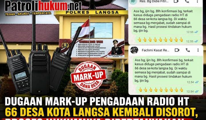 Dugaan Mark-Up Pengadaan Radio HT 66 Desa Kota Langsa Kembali Disorot, Proses Hukumnya Dipertanyakan
