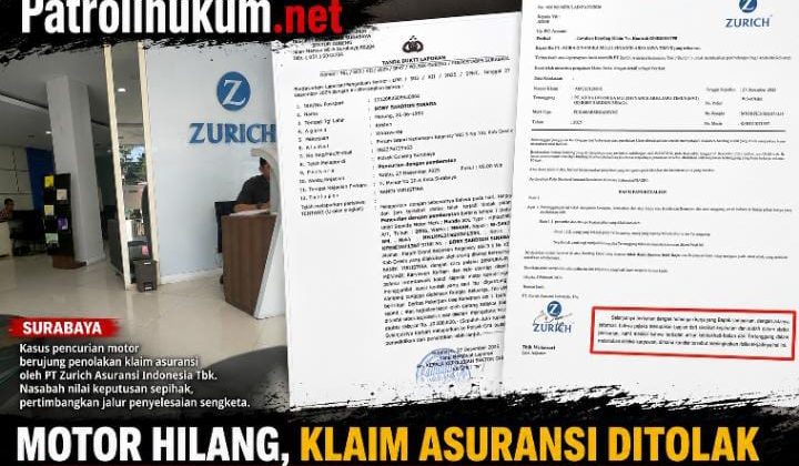 Motor Hilang, Klaim Asuransi Ditolak Tanpa Investigasi? Nasabah Tempuh Jalur Sengketa
