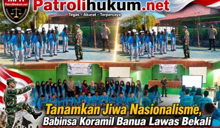 Tanamkan Jiwa Nasionalisme, Babinsa Koramil Banua Lawas Bekali Siswa Baru dengan Latihan PBB