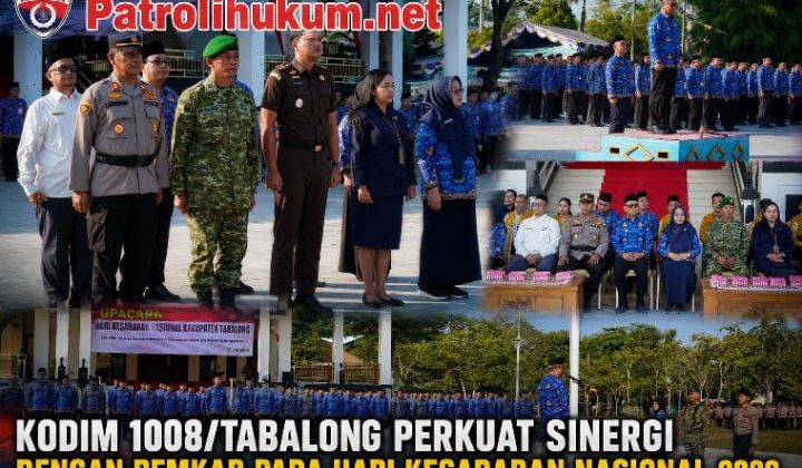 Kodim 1008/Tabalong Perkuat Sinergi dengan Pemkab pada Hari Kesadaran Nasional 2026